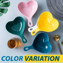 idrop Peach Heart Ceramic Bowl with Handle / Mangkuk Seramik / 陶瓷碗 8.5^带柄桃心陶瓷碗(青/粉红/黄/蓝)