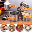 idrop [ 4 IN 1 ] Stainless Steel Taste Cup Kitchen Food & Seasoning Container with Lid Cover / Mangkuk Cawan Simpanan Makanan & Perencah / 14 16 18 20公分味盅(磁)青盒(TASTE CUP)