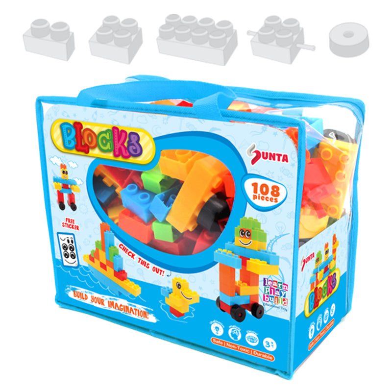 idrop SUNTA BLOCKS [ 108pcs ] Children Toy Building Block