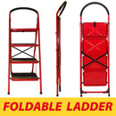 idrop [ 4 STEP / 5 STEP ] Sturdy Foldable Steel Ladder / Tangga Lipat Keluli Kukuh 4 & 5 Lapisan / 红梯普通款4 & 5步梯