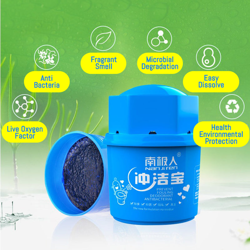 idrop [ 168G ] Flushing Deodorant Toilet Cleaner / Pembersih Jamban Tandas / 冲洁宝(洁厕宝)(南极人 NANJIREN)