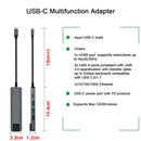 idrop [ 5 IN 1 ] TYPE-C to HDMI 4K / LAN RJ45 Ethernet / Type C / USB 3.0 Adapter Cable