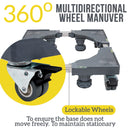 idrop Universal Washing Machine & Furniture Adjustable Expandable Moving Portable Base Mover