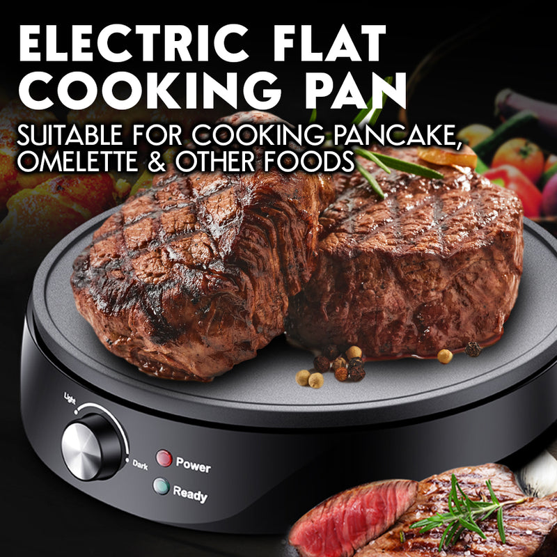 idrop 30CM Electric Pancake Omelette Cooking Flat Pan [ 1200W ]