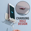 idrop Wall Mounted Smartphone Tablet Holder Bracket Rack / Pemegang Peranti Telefon / 铁艺手机充电支架(手机&插头多用壁挂)(双面贴)