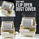 idrop [ 2 LAYER ] Dustproof Kitchen Storage Utensil Cups Bowls and Dish Rack Shelf / Rak Dapur Sudu Garpu Cawan Pinggan Mangkuk / 防尘沥水碗架(升级版双层带盖碗架)