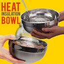 idrop [ 10pcs ] Heat Insulation Stainless Steel Eating Bowl / Mangkuk Makan Keluli Tahan Karat / 不锈钢保温餐碗 [ 16cm / 18cm ]
