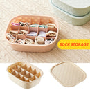 idrop Underwear & Socks Multi Compartment Slot Storage Box