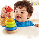 idrop MUSHROOM HEAD - Baby Toddler Wooden Stacking Tumbler Toy