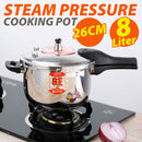 idrop [ 8L ] 26CM Stainless Steel Steam Pressure Cooker Pot / Periuk Memasak Tekanan Stim / 26CM旺年不锈钢压力锅8L