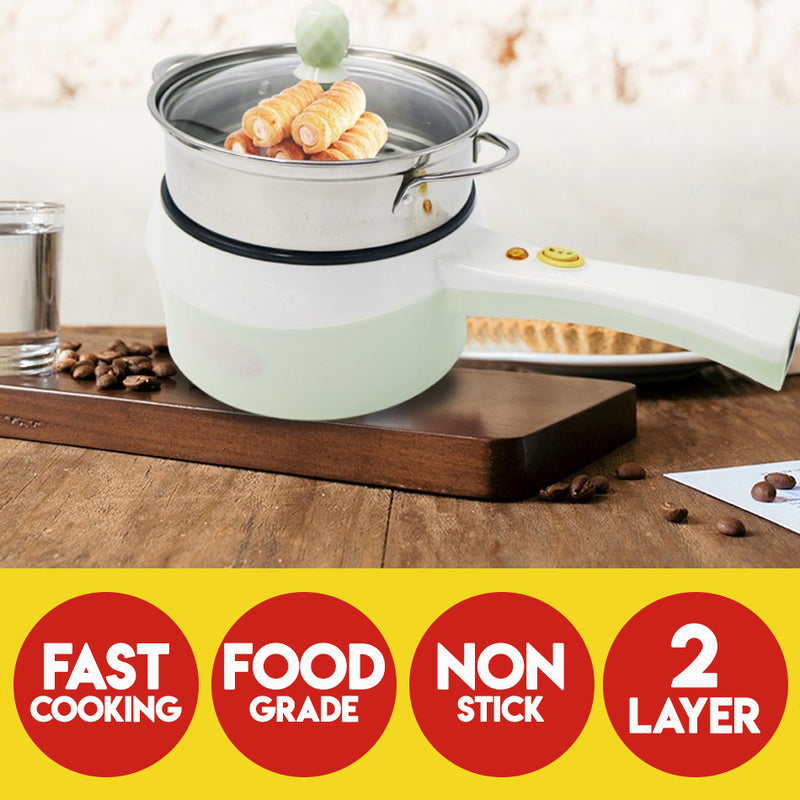 idrop [ 1.8L ] Multifunction Nonstick Electric Cooking Pot & Steamer
