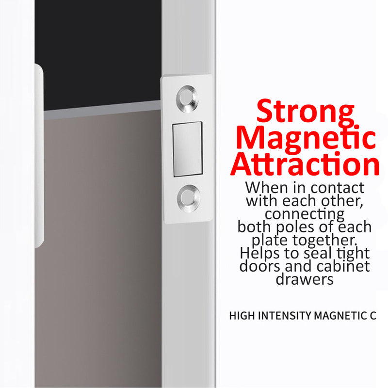 idrop [ 10PCS Pack ] Cabinet Door Invisible Magnet / Magnet Pintu Laci / (10PCS/PACK)柜门隐形磁铁(银色)