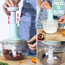 idrop 1L Manual Press Kitchen Meat Vegetable Grinder Blender