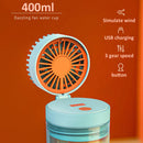 idrop [ 400ml ] Drinking Water Cup with Electric Fan / Cawan Minum Kipas Elektrik / 400ML水杯带小电风扇(炫风 风扇杯)