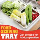 idrop Flat Bottom Rectangular Food Serving Tray [ 45 x 35 x 4.5cm ]
