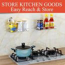 idrop Kitchen Bathroom Stainless Steel Wall Mounted Storage Rack