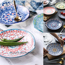 idrop Double Ear Round Ceramic Plate Tray / Dulang Pinggan Makan Seramik Bulat / 陶瓷圆形双 耳盘