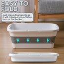 idrop Foldable Collapsible Household Laundry and Washing Mop Clean ing Bucket