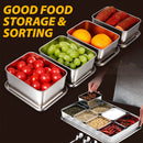 idrop [ 600ml ] Stainless Steel Food Sample Storage Box Container / Bekas Simpanan Makanan / 304方形加深不锈钢带钢储存盒（食物留样盒）