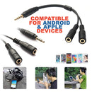 idrop 2 IN 1 3.5mm Microphone & Earphone Splitter Adapter Cable