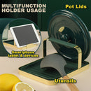 idrop Wrought Iron Spatula Holder / Pemegang Tempat Simpanan Spatula / 轻奢锅铲架(墨绿色)