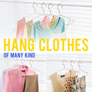 idrop 10pcs Stainless Steel Clothes Hanger / Penyangkut Baju Besi Keluli