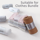 idrop [ 10PCS ] Magic Band Clothing Storage Wrap ( 11 X 59CM) / Strap Tali Lilit Balut Baju / 中号衣服收纳卷(PP衣服整理自粘卷困器)11*59CM(MAGIC BAND)