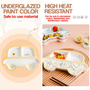 idrop [ 1PC ] Childrens Car Shape Ceramic Plate / Pinggan Makan Seramik Kanak Kanak / 陶瓷汽车儿童餐盘