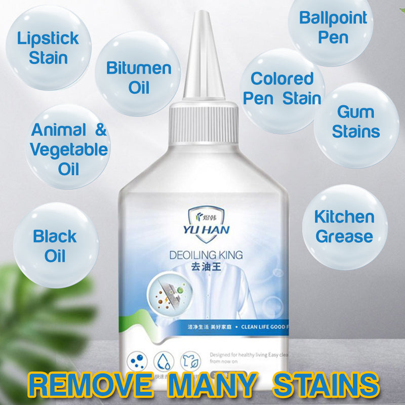 idrop [ 245ml ] Clothes Degreasing Stain Remover Cleaner / Pembersih Kesan Kotoran Pakaian / 245ML去油王(衣服去污神器)(煜 韩YU HAN)DEOILING KING