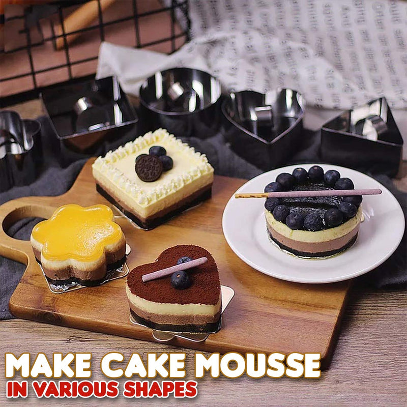 idrop [ 1 PC ] Cake Mousse Mold Various Shape / Acuan Kek Mousse Pelbagai Bentuk / 小慕斯圈(蛋糕模)