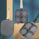 idrop [ 4 SLOT ] 4 IN 1 Egg Omelette Burger & Pancake Frying Pan / Kuali Masak Telur dan Burger / 电磁炉燃气两用4格鸡蛋煎盘 (2圆形2小熊)