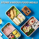idrop [ 1200ml ] Portable Lunch Box / Bekas Makanan / 塑料饭盒＋勺叉(麦香) [ FREE SPOON & FORK ]