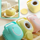 idrop 80ml Bathing Shower Body Scrubber & Soap Shampoo Dispenser Brush