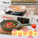 idrop [ 21CM ] Ceramic Cooking Skillet Pan with Single Handle / Kuali Leper Seramik / 陶瓷锅 陶瓷北欧明火单柄锅21CM