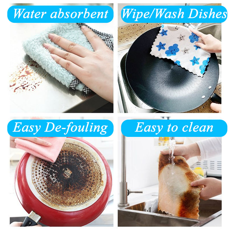 idrop Household Cleaning Water Absorbent Dishcloth Napkin [ 25cm x 17cm ]