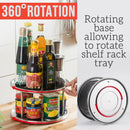 idrop [ 2 LAYER ] Stainless Steel Rotating Seasoning Shelf Rack Tray