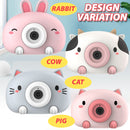 idrop Children's Bubble Blowing Toy Camera [ Cow / Rabbit ]