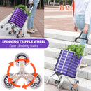 idrop Heavy Duty Foldable Grocery Cart Basket Trolley for Shopping & Courier  / Troli Mudah Alih Boleh Lipat / 用于购物和快递的重型可折叠杂货车购物篮手推车
