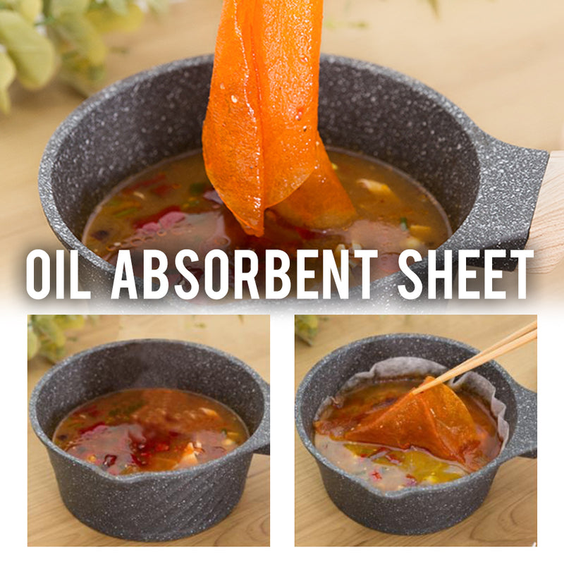idrop 12PCS Food Oil Absorbing Thin Paper Soaking Sheet [ 20cm x 20cm ]
