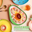 idrop Ceramic Fruit Design Food Plate [ Avocado / Pomegranate ] / Pinggan Makanan Rekaan Buah Seramik [ Delima / Avokado ] / 陶瓷水果设计食物盘[牛油果/石榴]