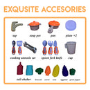 Idrop Portable Backpack Pretend Game Little Chef Cooking Toys