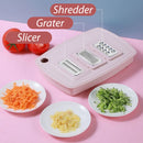 idrop [ 7pcs ] Multifunction Fruit & Vegetable Cutting Board / Papan Pemotong Sayur dan Buah / 七件套萝卜刨(菜板果蔬盘七件套)(切菜器)