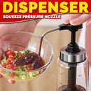 idrop 500ml Kitchen Seasoning Sauce Cooking Oil Glass Queeze Pressure Dispenser Bottle