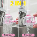 idrop [ 2 in 1 ] Kitchen Anti Splash  Sink Faucet Sprinkler / Kepala Paip Sinki / 17.5CM长花洒