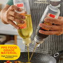 idrop [ 300ml / 500ml ] Kitchen Seasoning Oil Bottle High Temperature Resistant PP5 Material / Botol Sos Minyak / 味全尖叫油瓶pp5油瓶控量调料瓶挤压油壶塑料家用厨房专用喷油瓶
