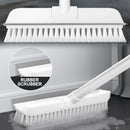 idrop 2 IN 1 Household Floor Scrubber and Sweeper Brush Broom