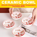 idrop [ 6PCS SET ] Chinese New Year Prestigious Tiger Ceramic Bowl Set with Chopsticks / Set Mangkuk Seramik Bersama Penyepit Makan Kayu /  陶瓷套装 虎虎生威6碗6筷陶瓷套装 (虎虎放 鞭炮)