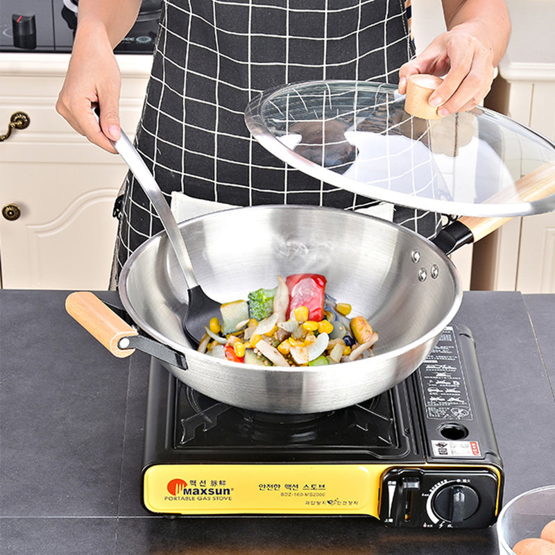 idrop 34CM - GD TRENDY Kitchen Cooking Wok Frying Pan