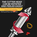 idrop SUS304 Stainless Steel Handheld Fruit Vegetable Slicer Peeler and Shredder / Alat Pengupas Penghiris Sayur dan Buah Keluli Tahan Karat / SUS304不锈钢手持式果蔬切片机削皮撕碎机