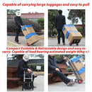 idrop Foldable Compact Folding Aluminium Frame Steel Plate Trolley Luggage Cart Load Bearing 80kg / Troli Tolak Barang / 可折叠紧凑型折叠铝框钢板手推车行李车